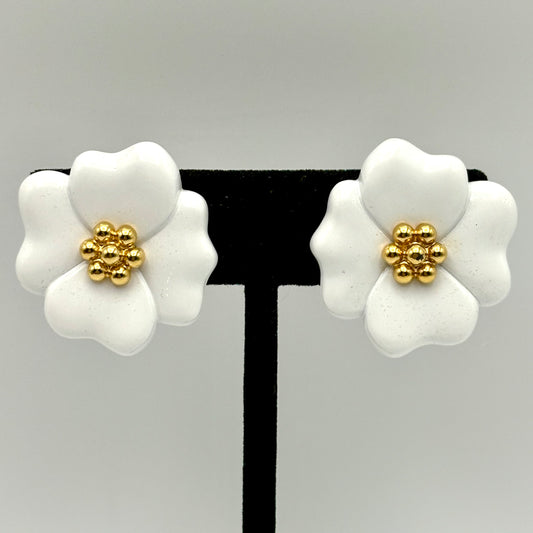 80s/90s Monet Flower Earrings