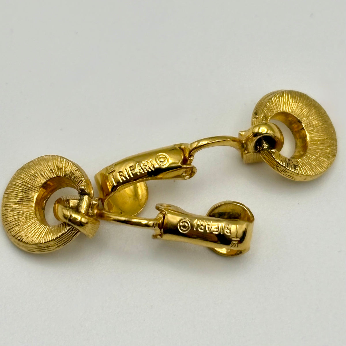 1960s Crown Trifari Clip Earrings