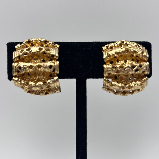 1960s Napier Pat. Pend Clip Earrings