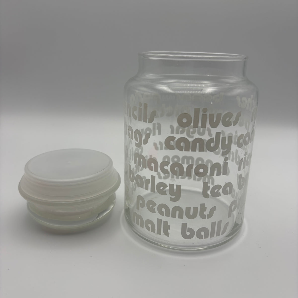 1970s Glass Canister