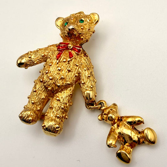 70s/80s Teddy Bear Brooch