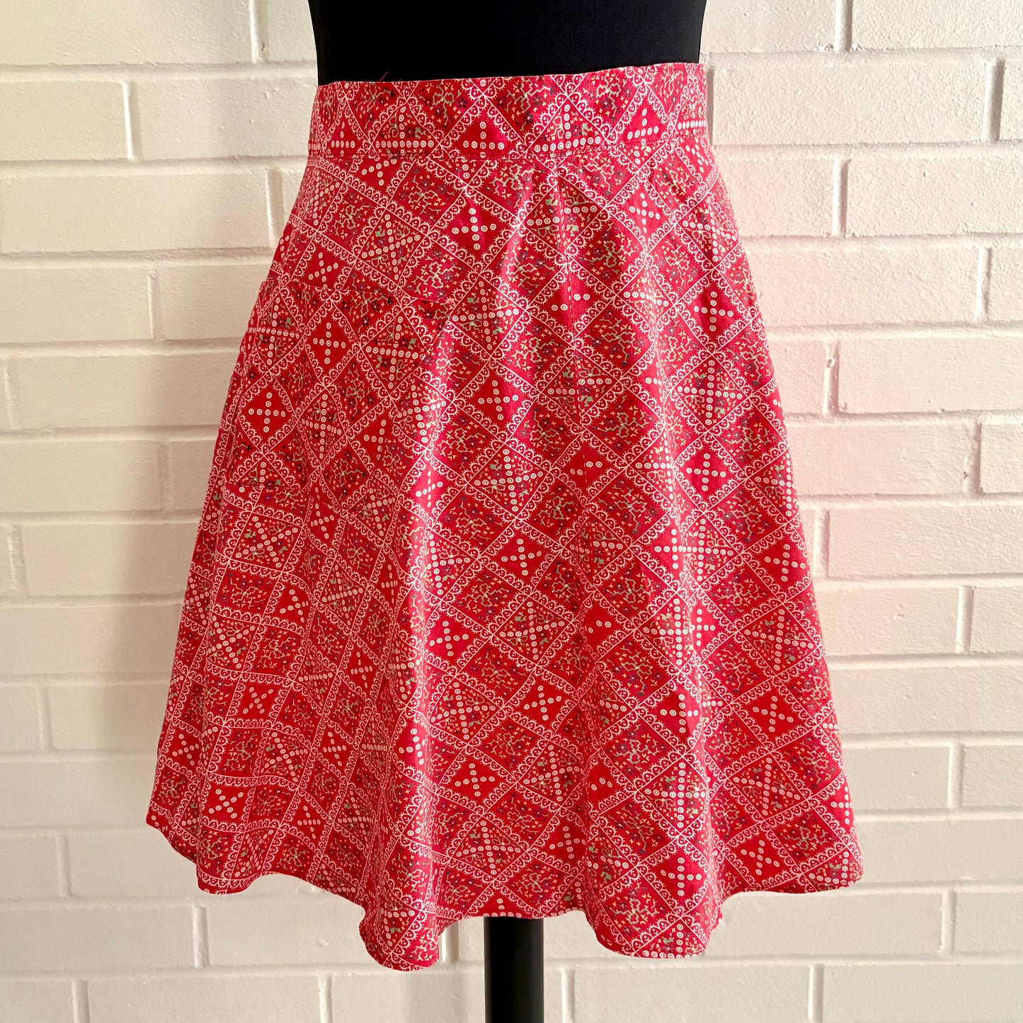 1950s Flowered Print Apron