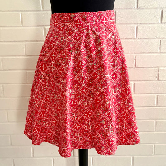 1950s Flowered Print Apron