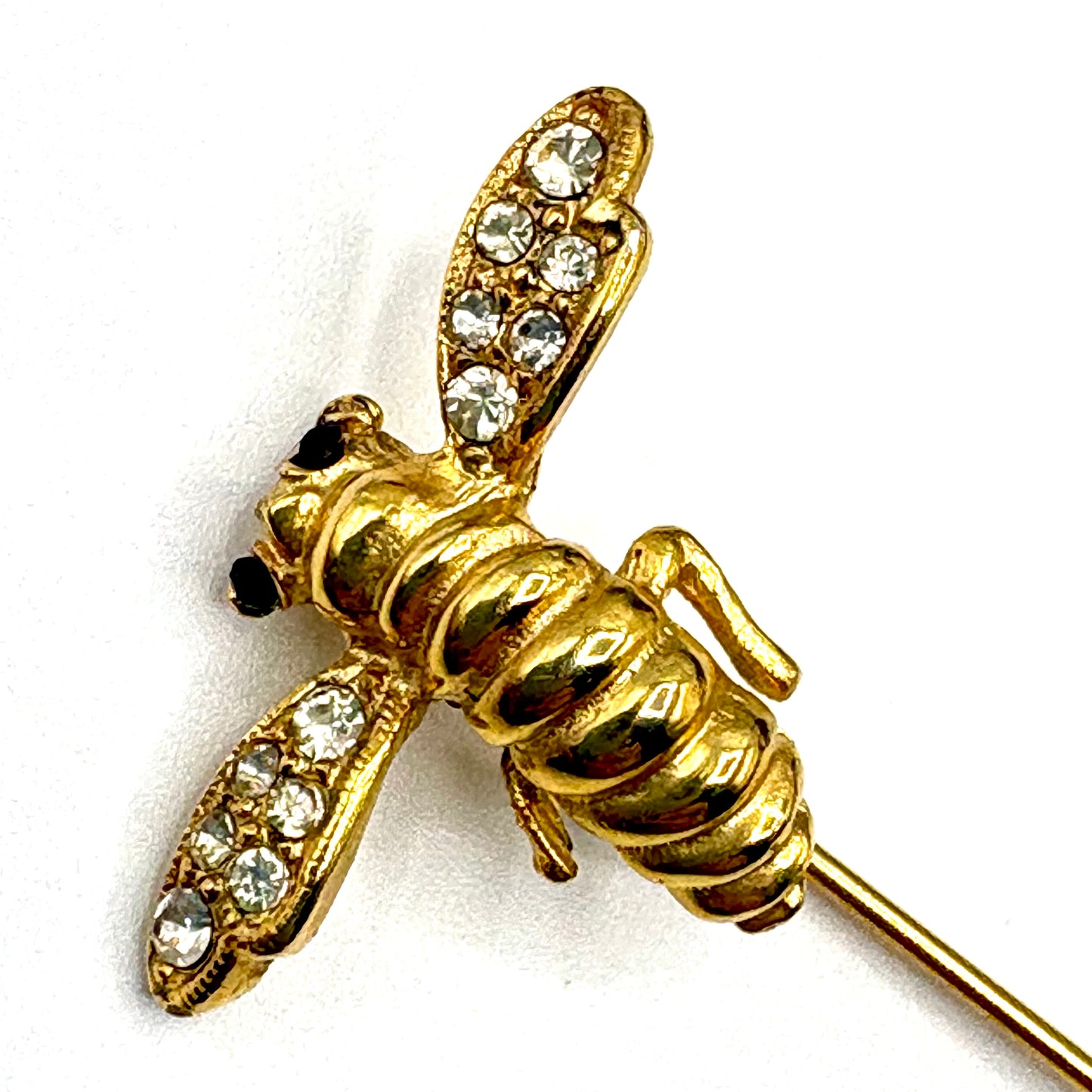 70s/80s Rhinestone Bee Stick Pin