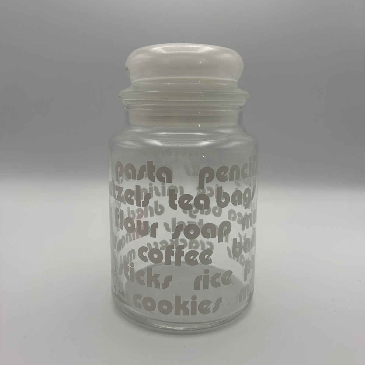 1970s Glass Canister