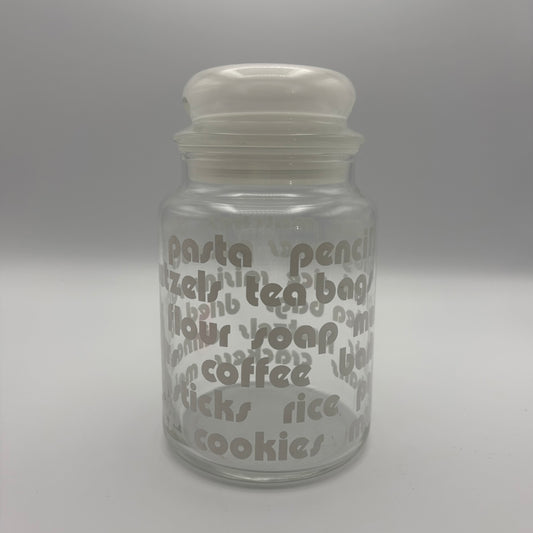 1970s Glass Canister