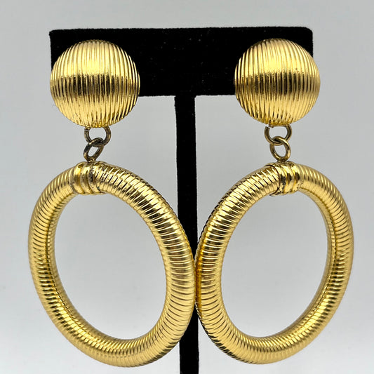 80s/90s Monet Large Clip Earrings