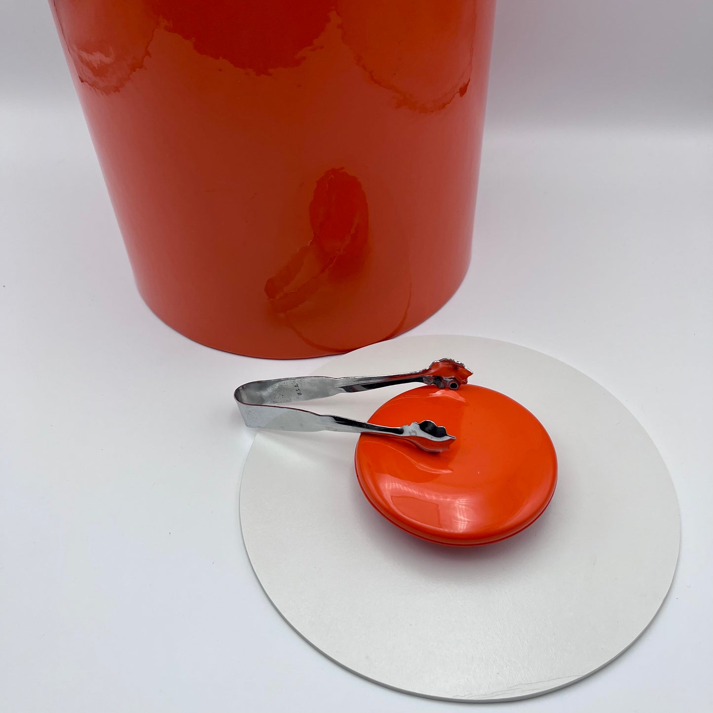 Late 60s/ Early 70s Vinyl Ice Bucket