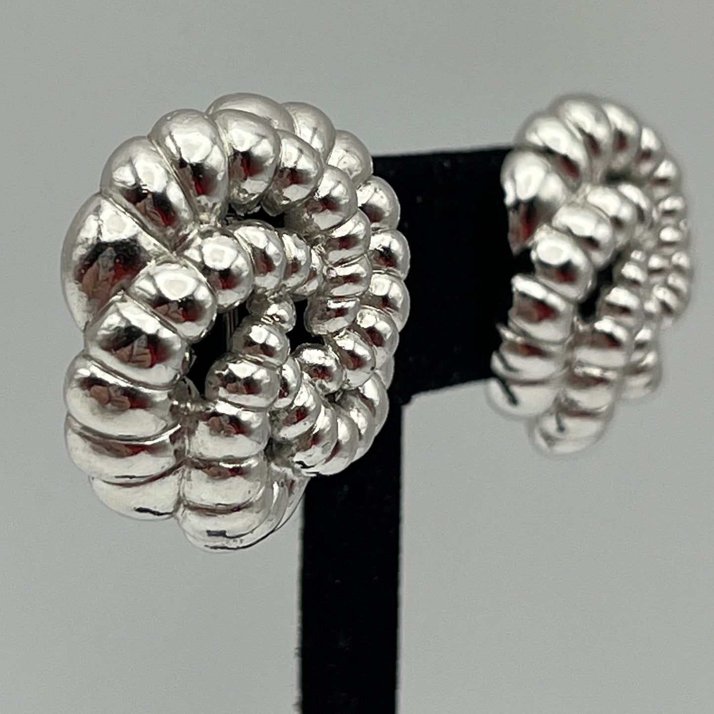 1960s Trifari Crown Clip Earrings
