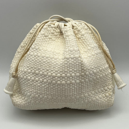 Late 60s/ Early 70s Woven Drawstring Handbag