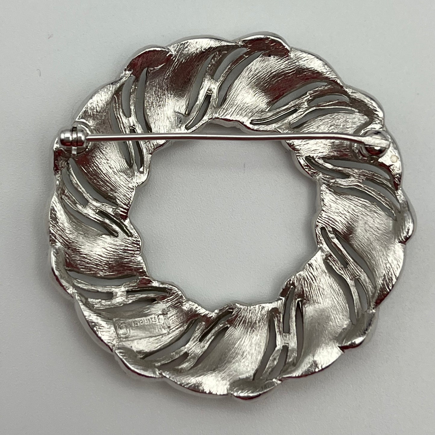 1960s Trifari Crown Circle Brooch