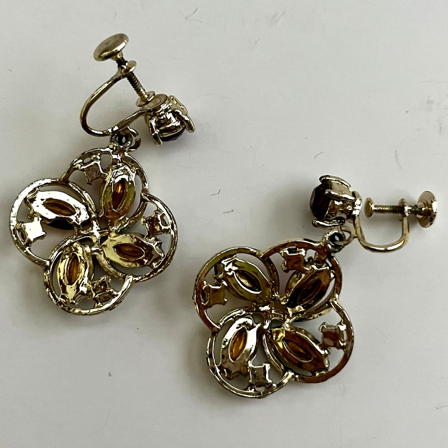 1960s Rhinestone Earrings