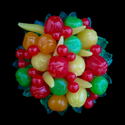 1950s Hong Kong Fruit Salad Brooch