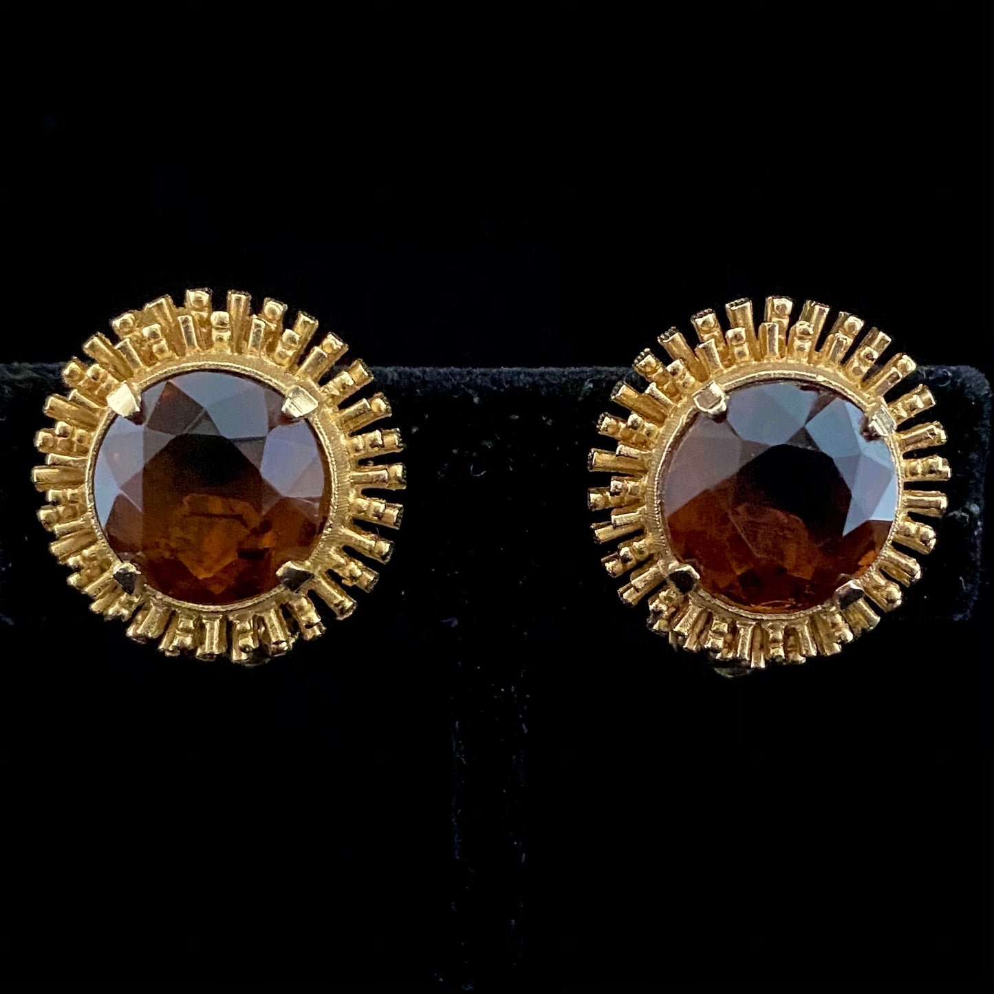 1960s Marvella Rhinestone Earrings