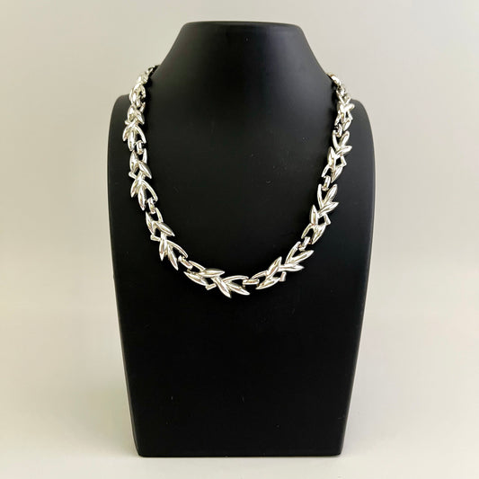 Late 50s/ Early 60s Silver-Tone Choker Necklace
