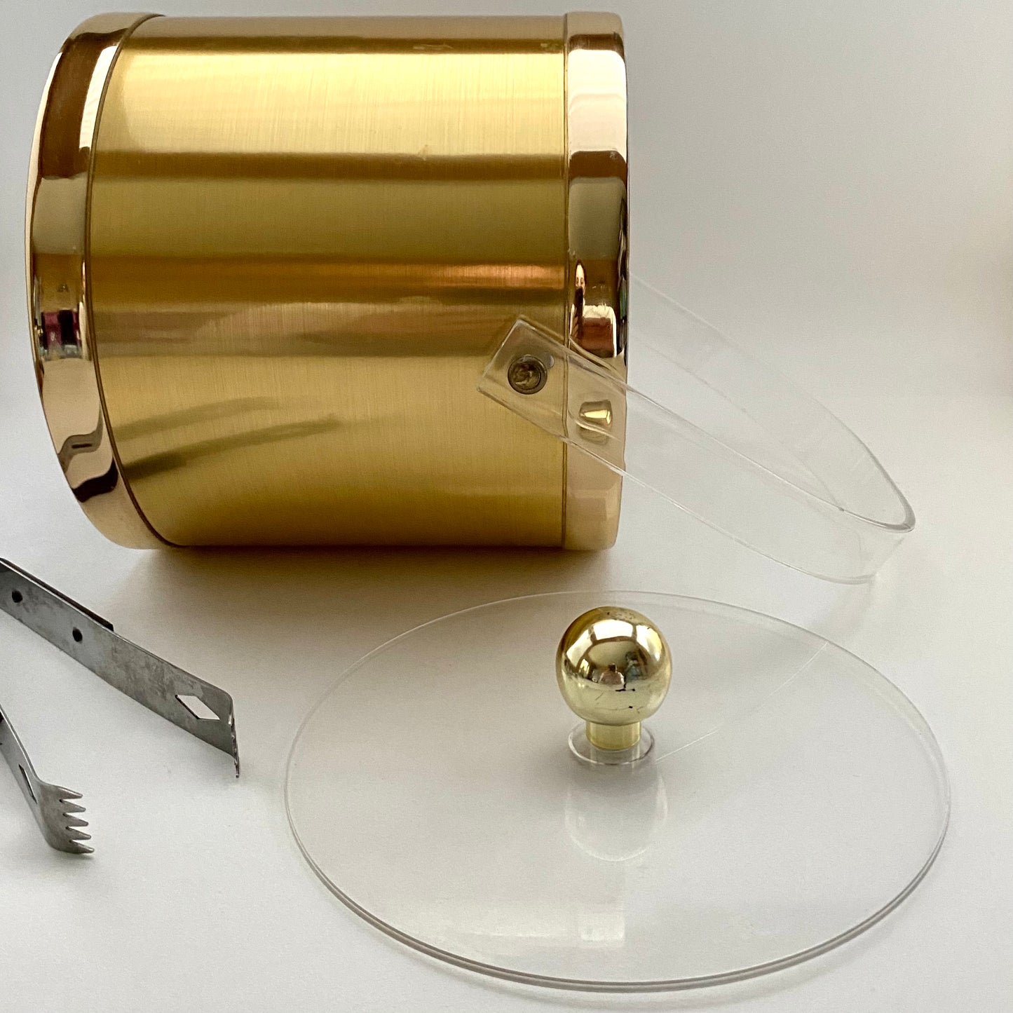 1960S Gold Metallic Ice Bucket