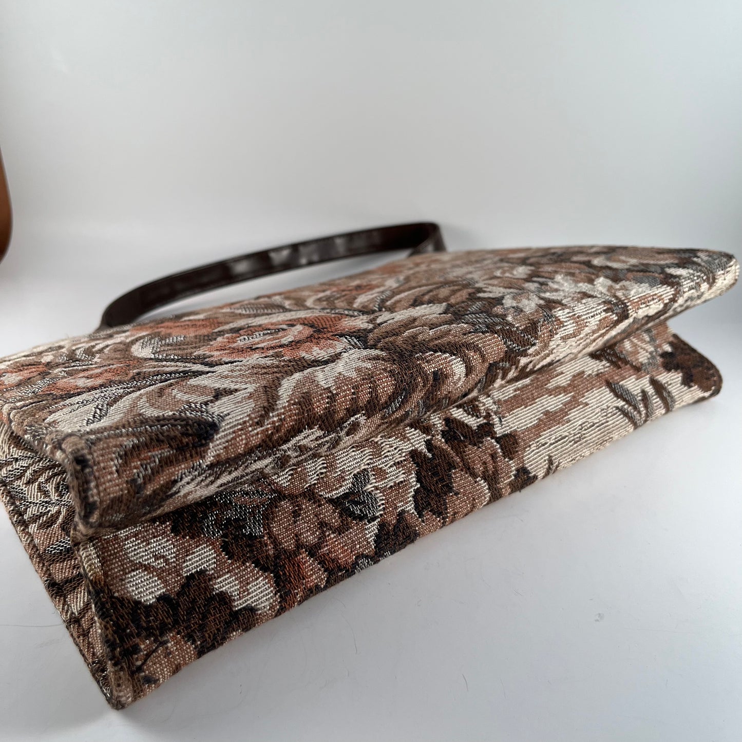 1960s Flowered Tapestry Handbag