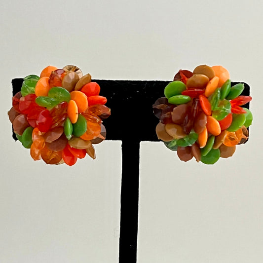 1960s Hong Kong Bead Earrings