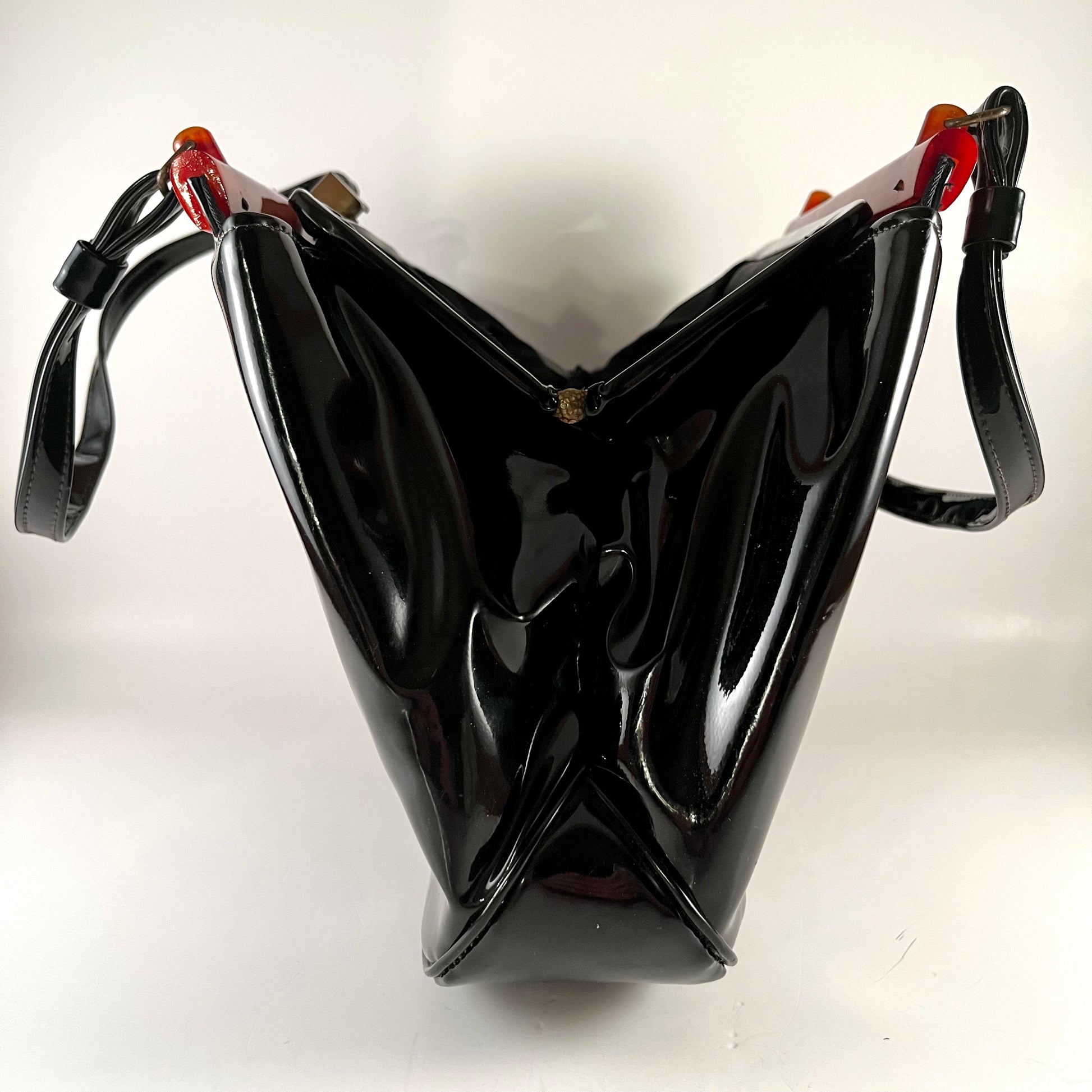 Late 50s Early 60s Garay Patent Lucite Handbag