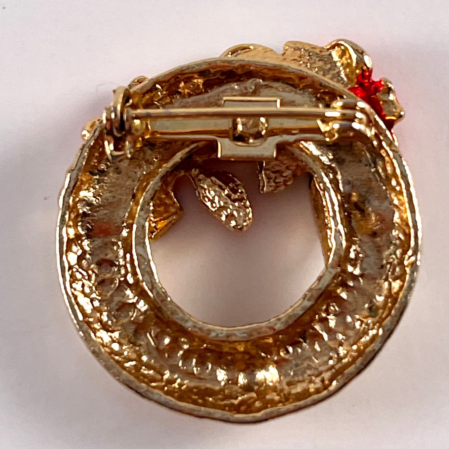 1960s Holiday Wreath Brooch