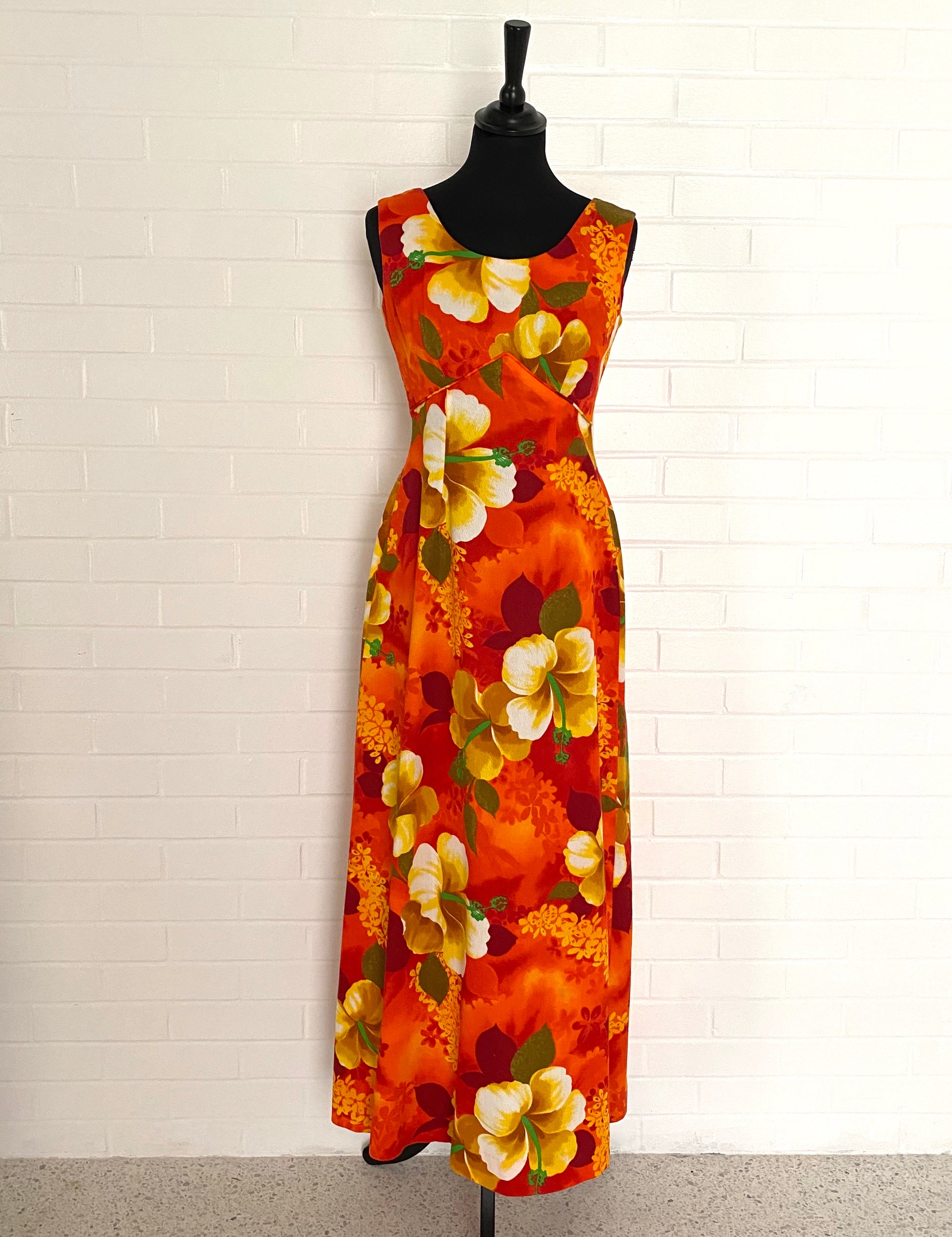 1960s Royal Hawaiian, Made & Styled in Hawaii Maxi Dress 1960s Royal Hawaiian, Made & Styled in Hawaii Maxi Dress