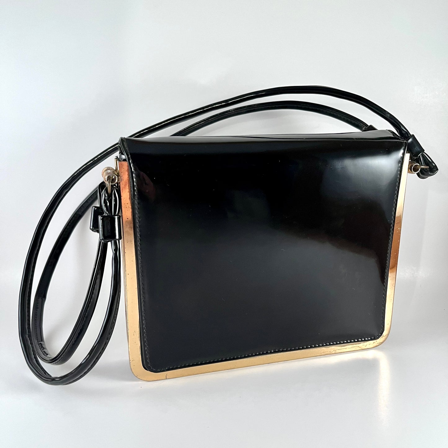 Late 50s/ Early 60s Markay Patent Leather Handbag