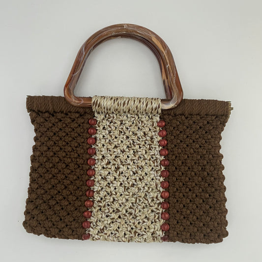 1970s Macrame Handbag