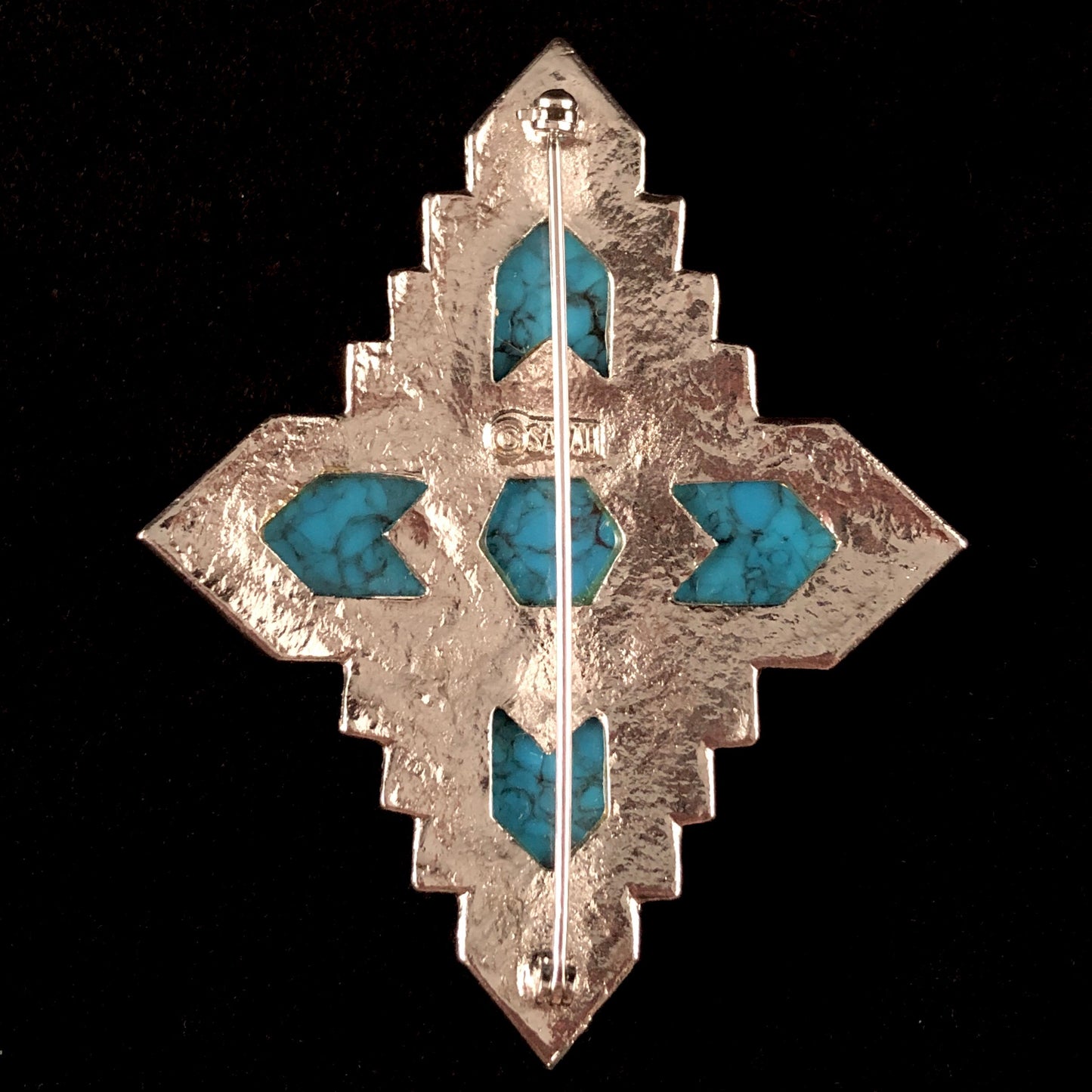 1974 Sarah Coventry Inca Brooch - Retro Kandy Vintage