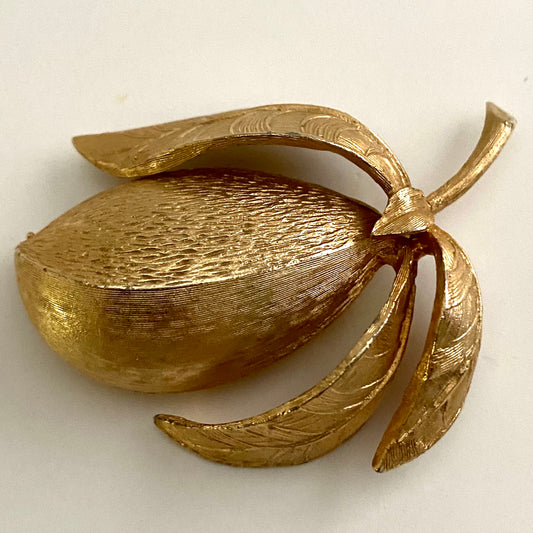 1960s Pastelli Gold-Tone Brooch