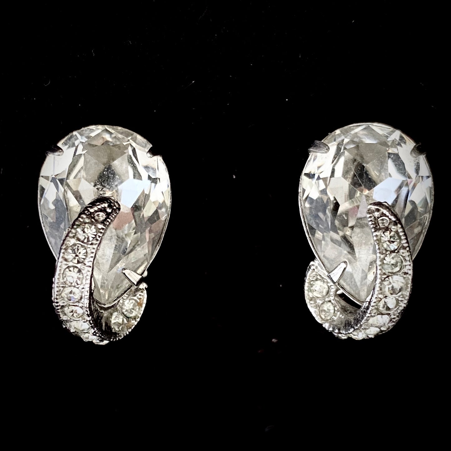 Late 50s/ Early 60s Eisenberg Rhinestone Earrings