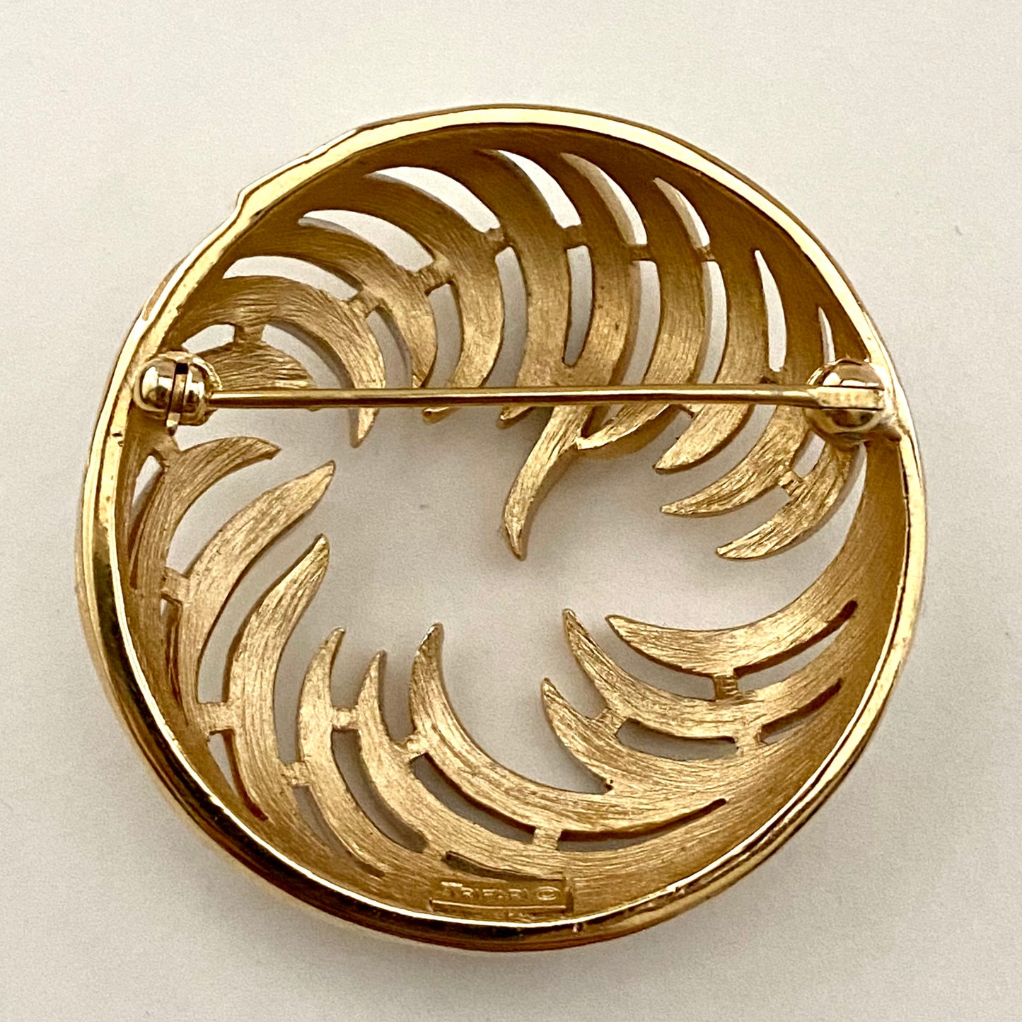 Late 50s/ Early 60s Trifari Round Abstract Brooch