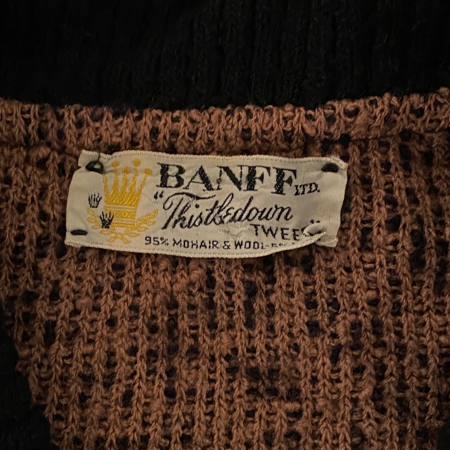 Late 50s/ Early 60s Banff Ltd. Mohair & Wool Cardigan