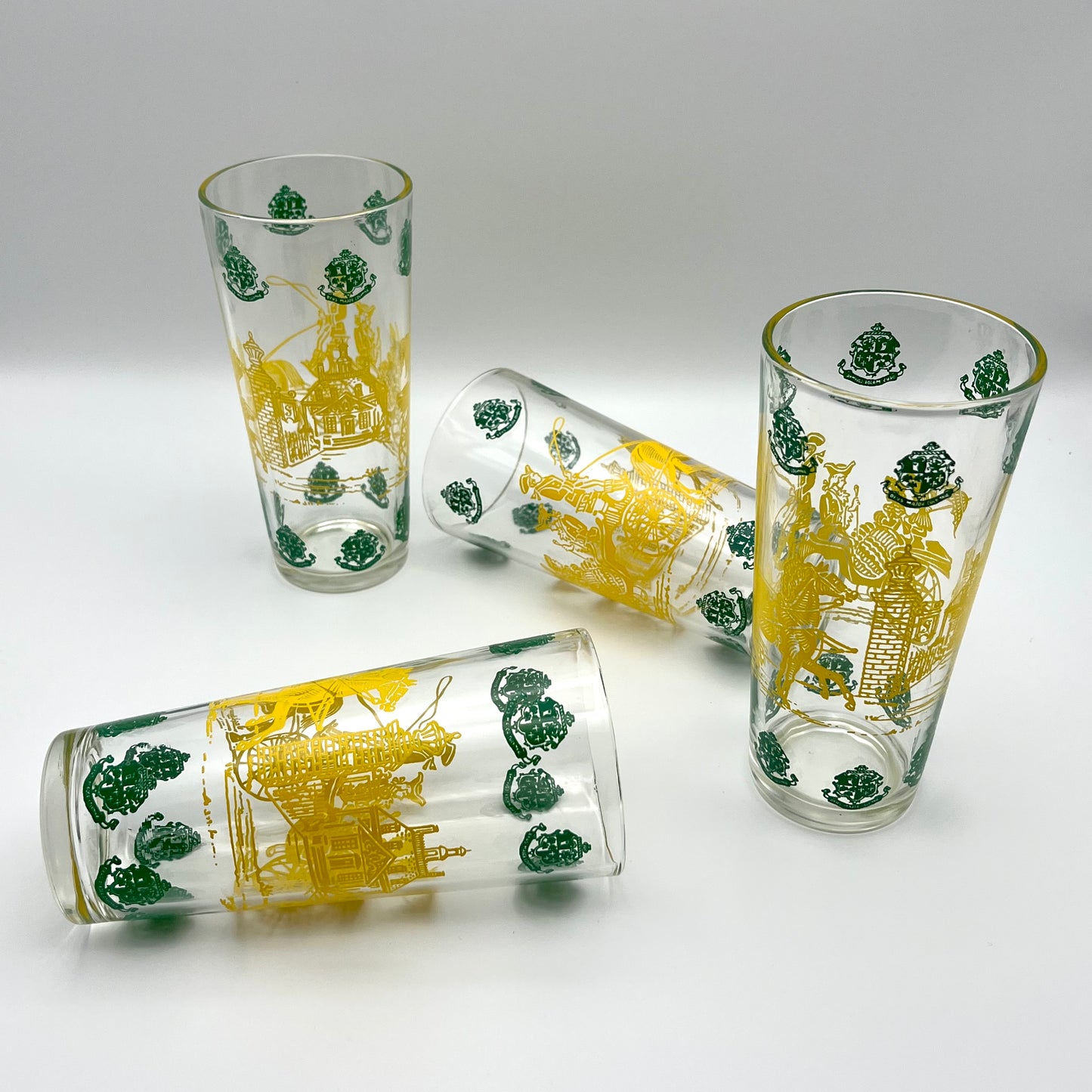 Late 50s/ Late 60s Williamsburg Carriage Glasses (Set of 4)