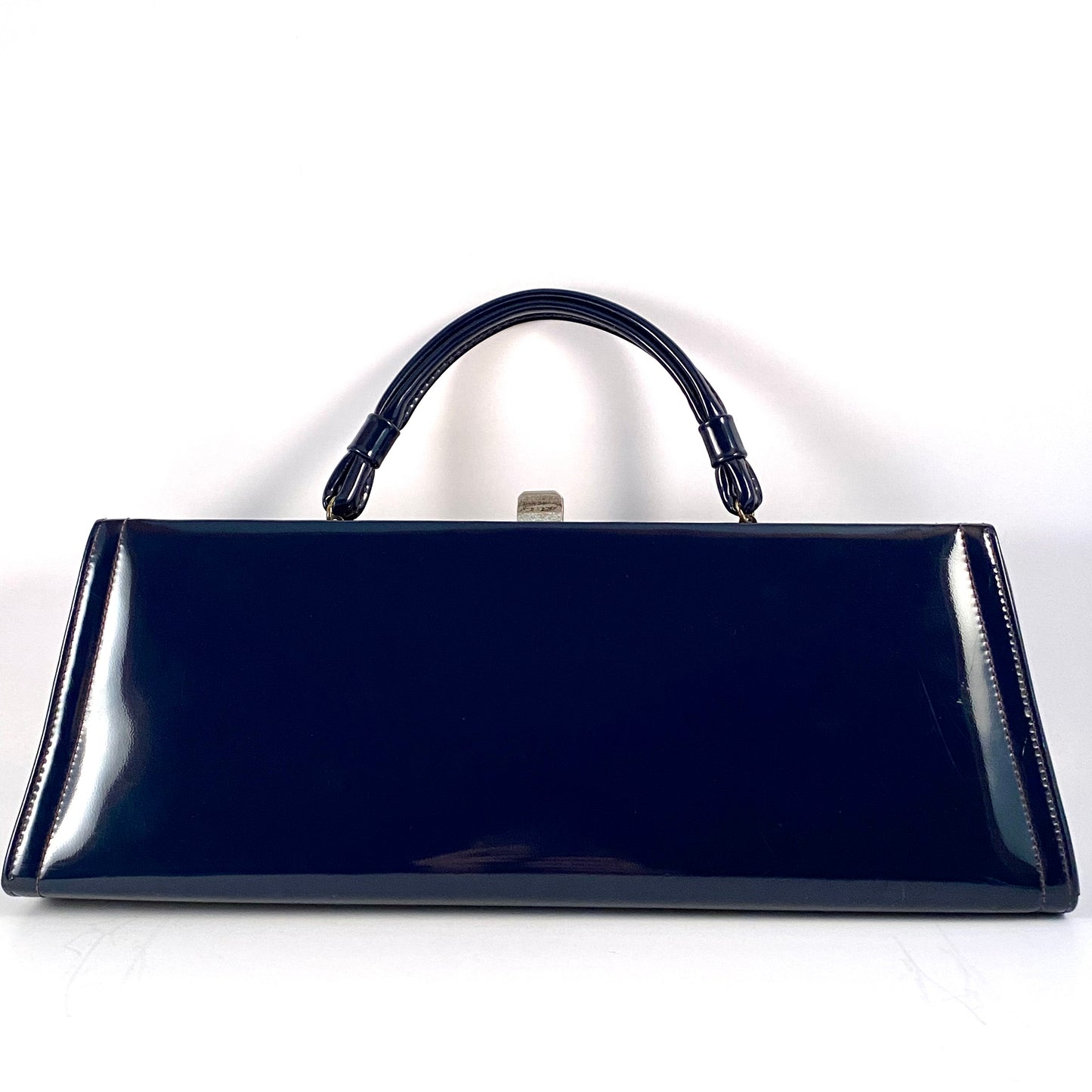 1950s Theodor California Blue Patent Leather Handbag/Clutch