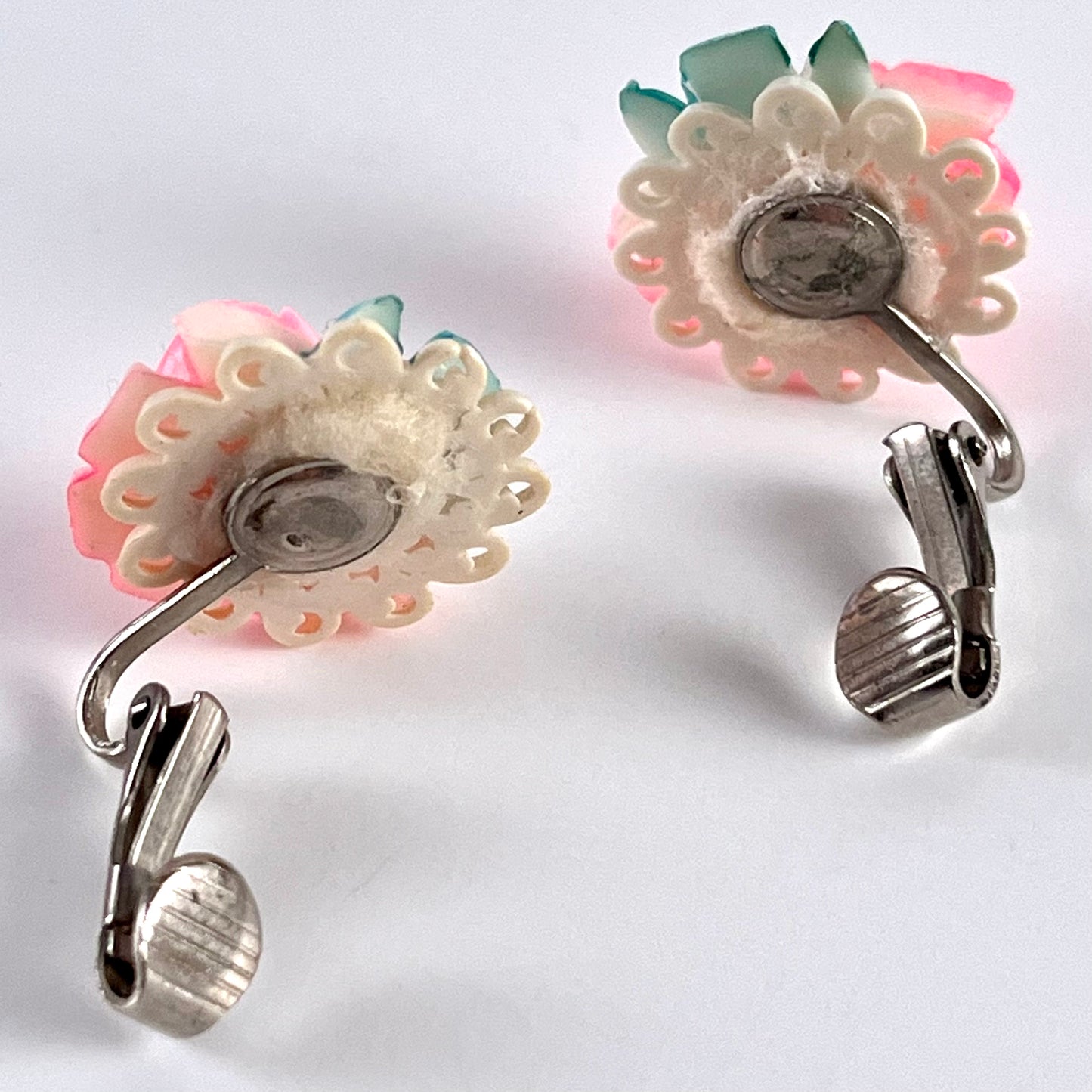 Late 50s/ Early 60s Rose Clip Earrings