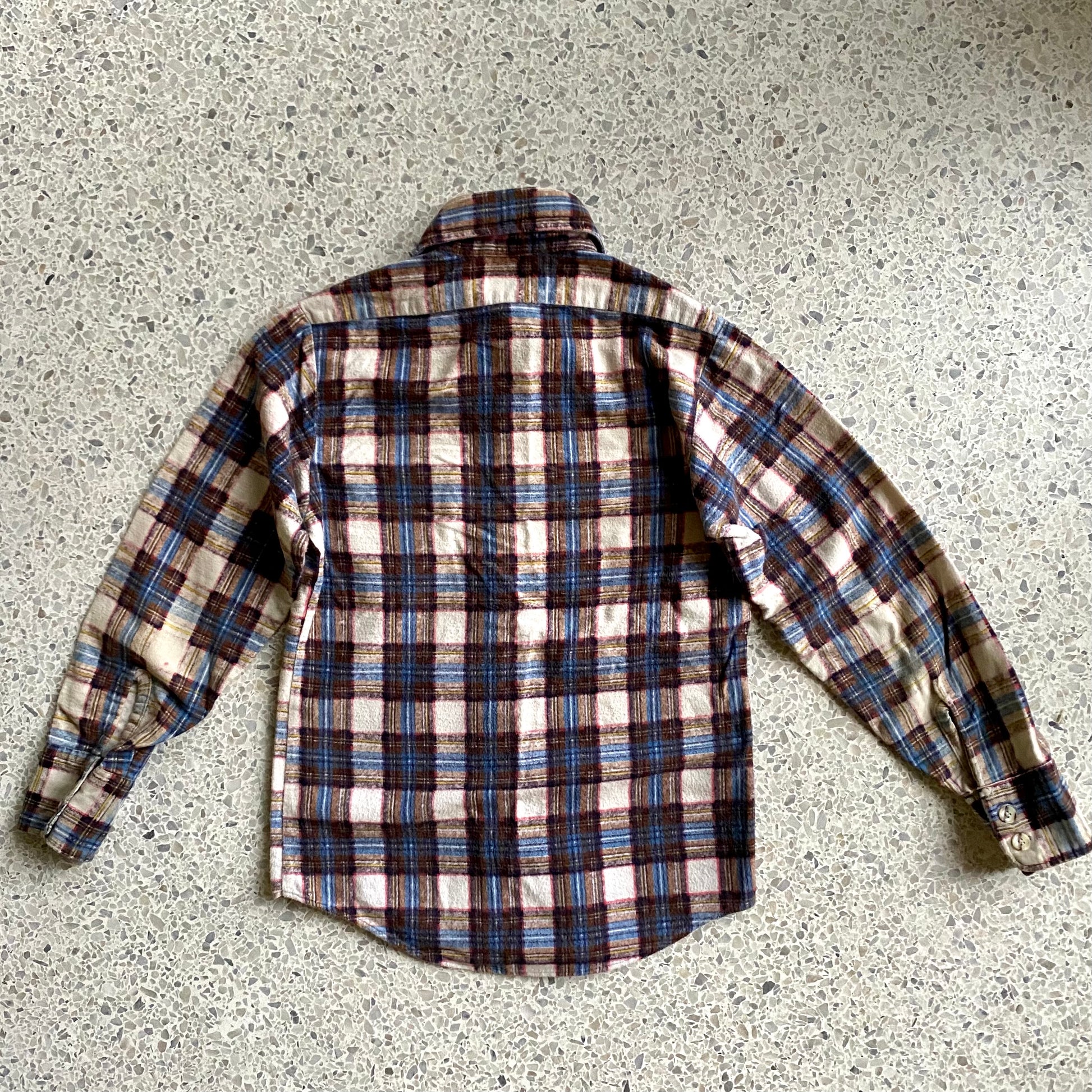 1970s Children’s Rob Roy Plaid Flannel Shirt – Retro Kandy Vintage