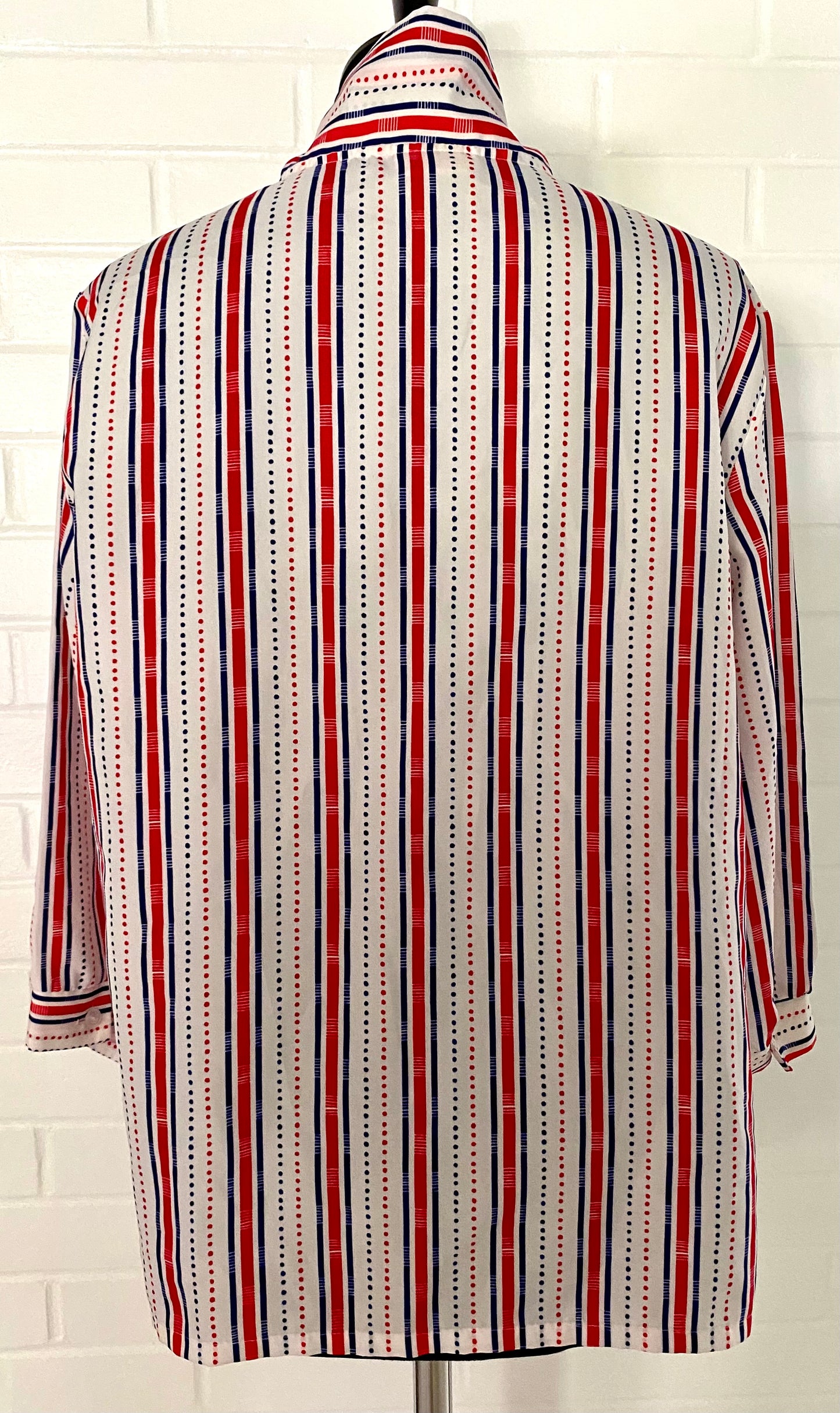 Late 70s/ Early 80s Deere Park Red, White & Blue Blouse