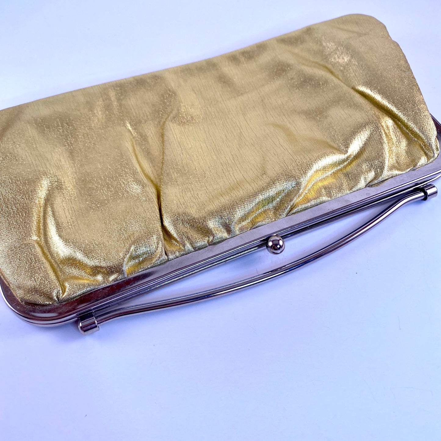 Late 60s/ Early 70s Reversible Gold & Silver Lame Clutch