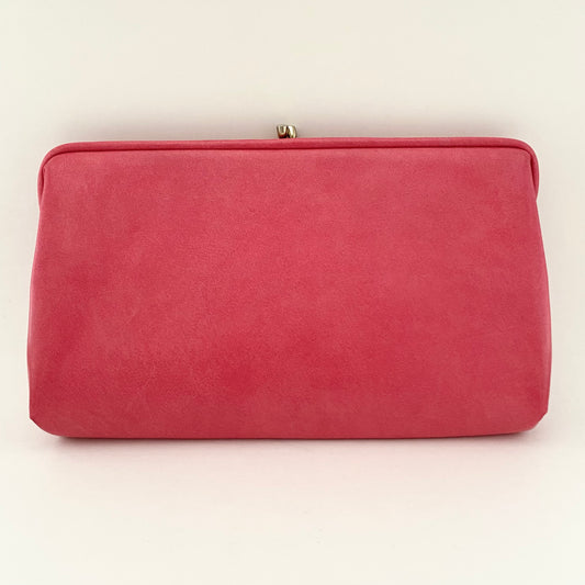 1960s Pink Clutch Handbag with Original Tags