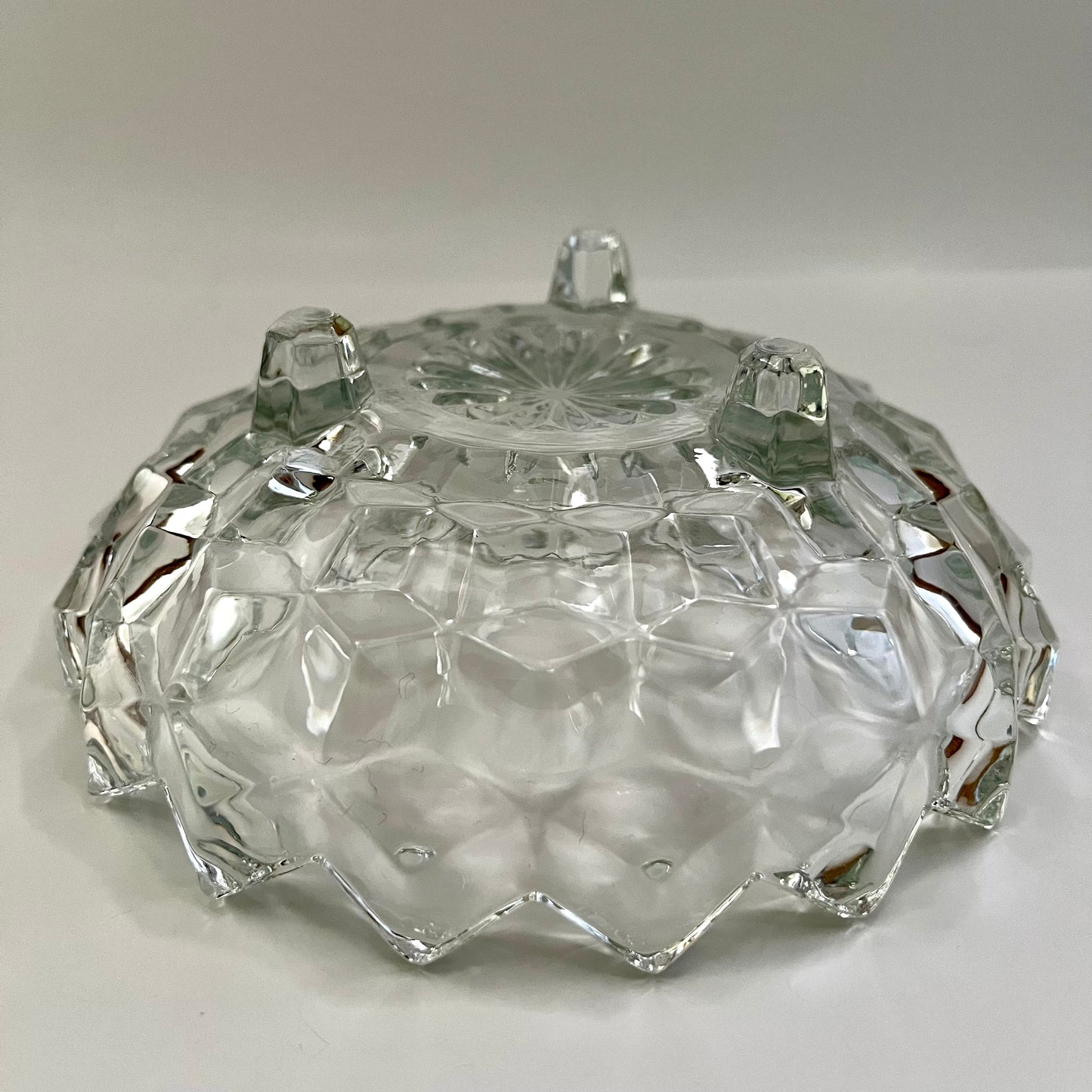 1960s Footed Glass Candy Dish