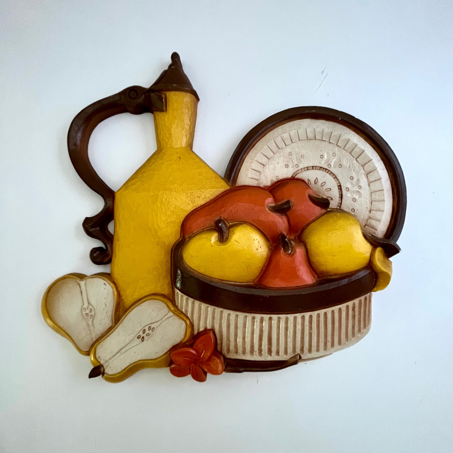 1981 Syroco Fruit & Flower Wall Plaques