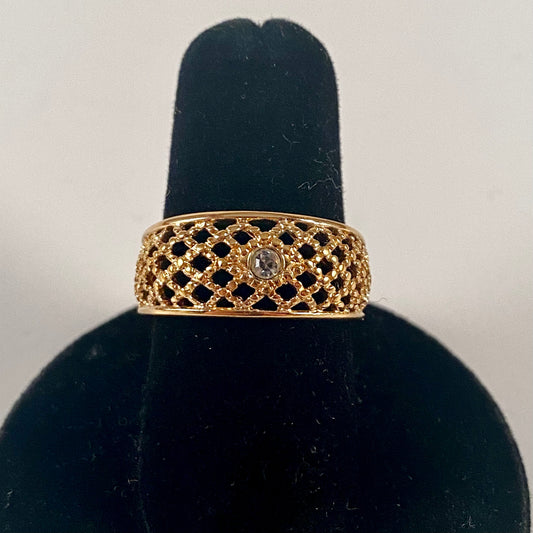 1978 Avon Lattice Lace Ring