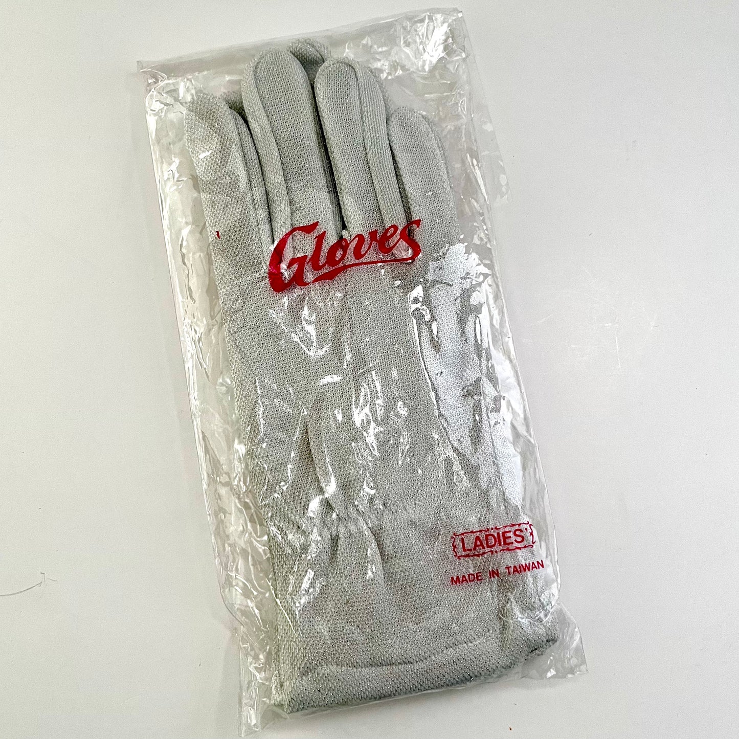 Late 70s/ Early 80s Metallic Silver Stretch Gloves