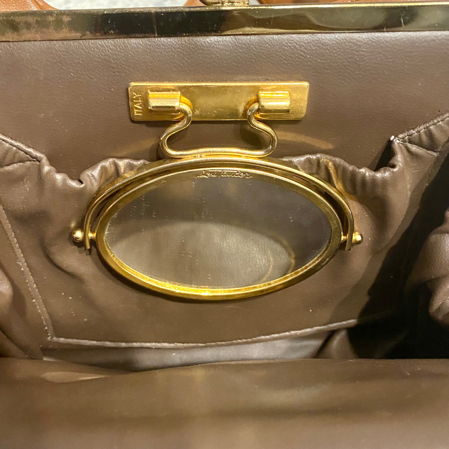 1970s Lou Taylor Leather Handbag