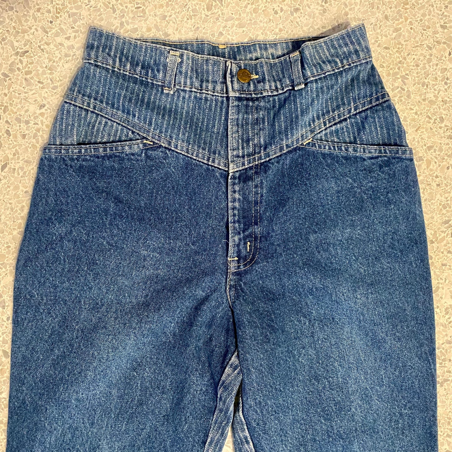 1980s Chic, Sunset Blues Denim Jeans