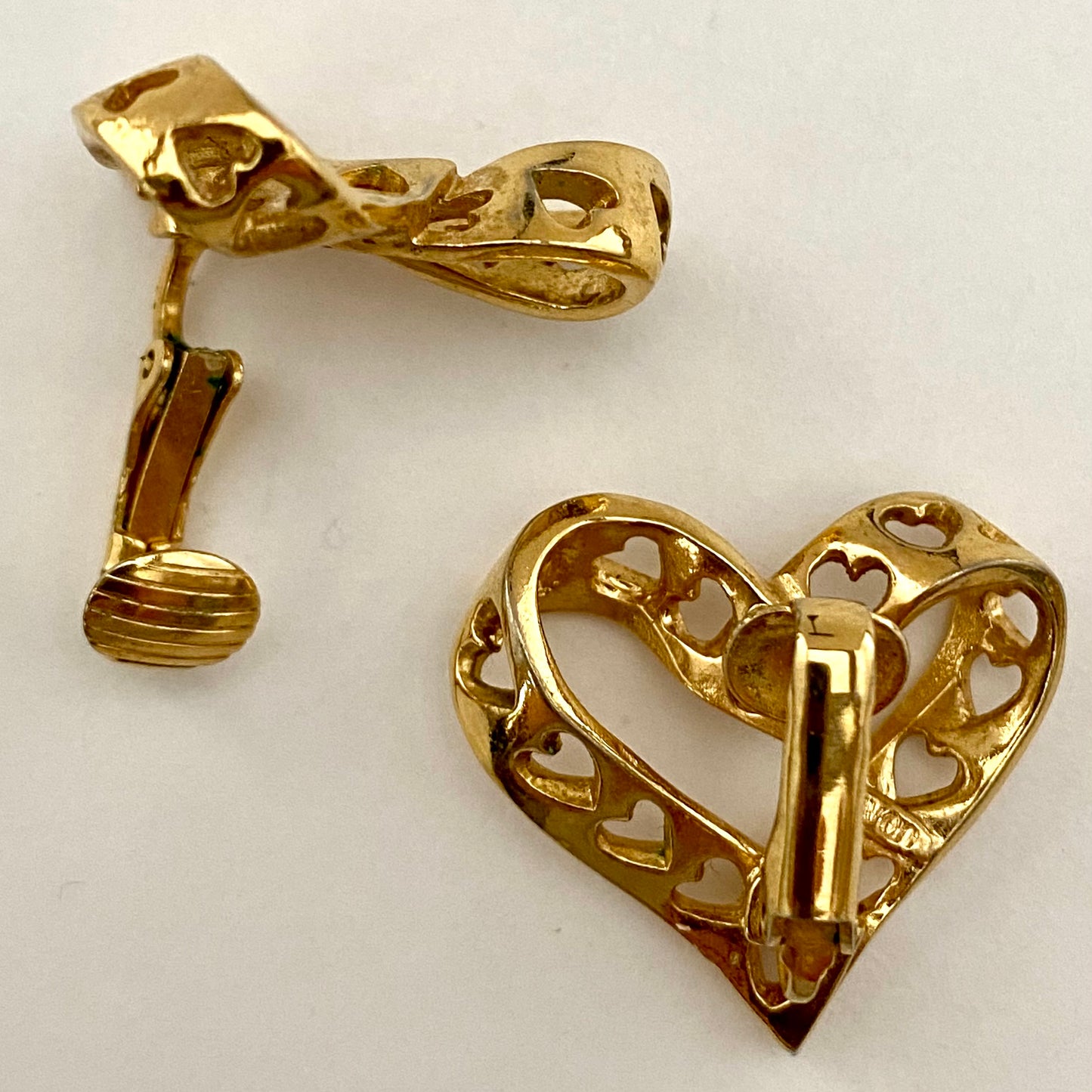 1995 Avon True Hearts Earrings