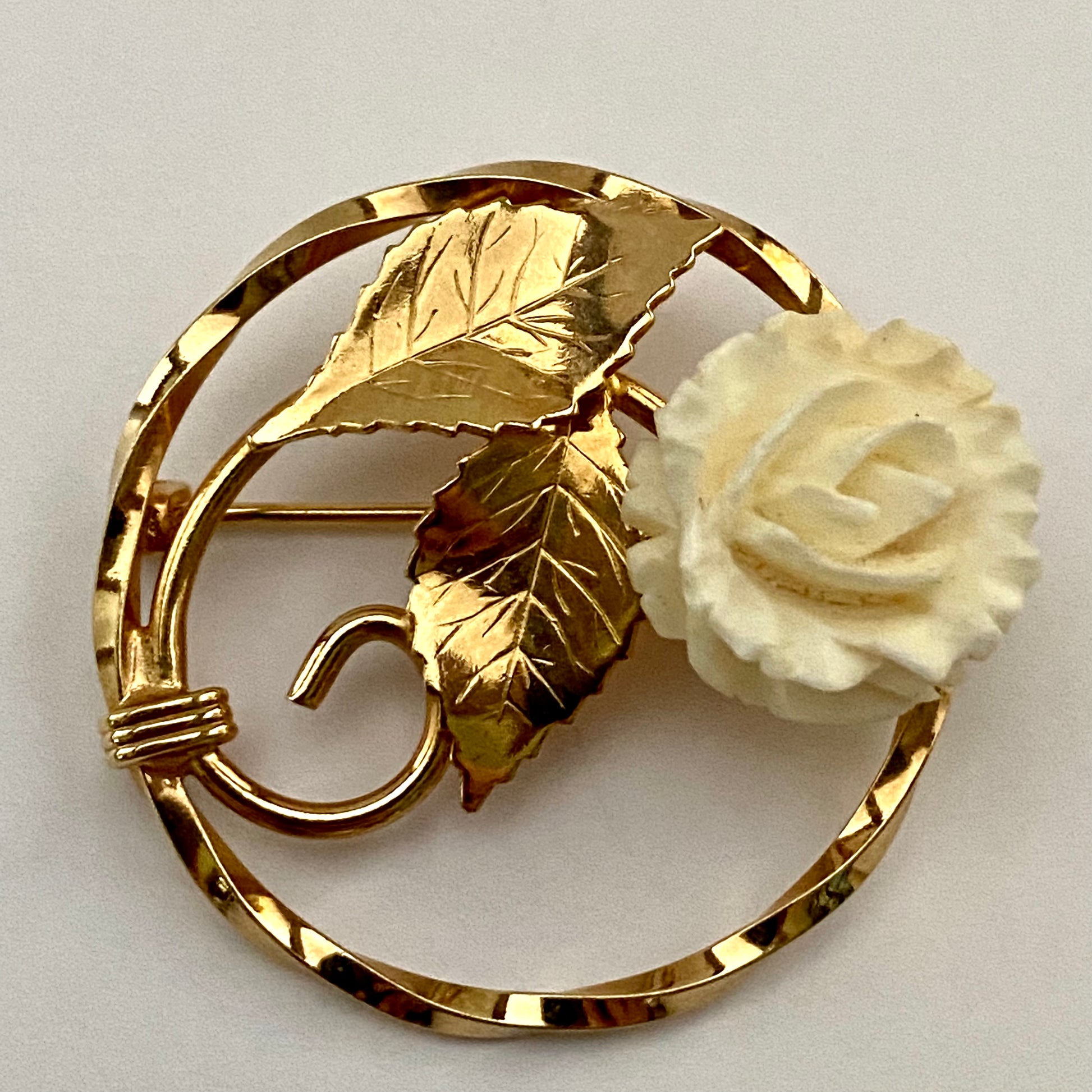 1970s Catamore 12K Gold Filled Brooch Retro Kandy Vintage