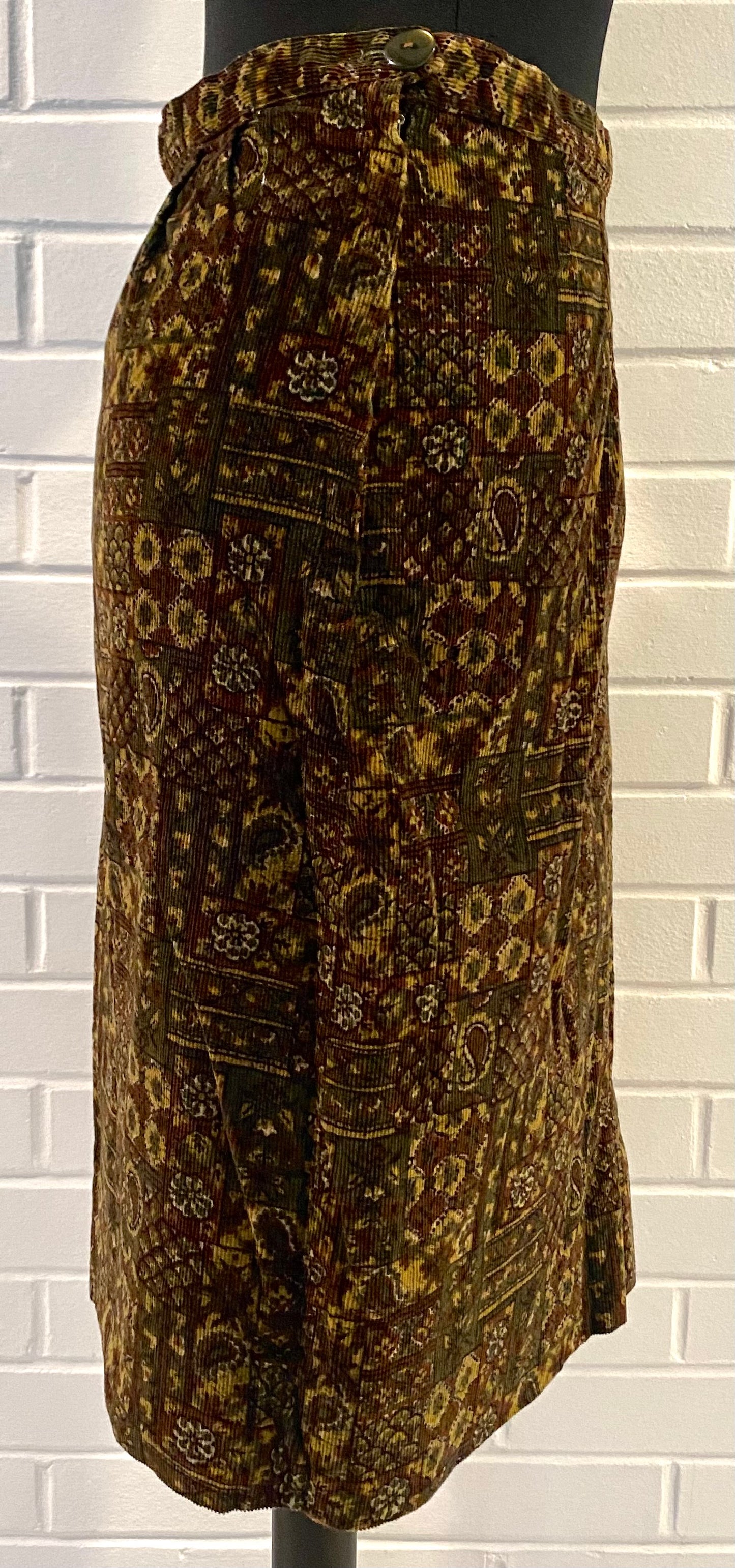 1960s Dutchmaid Cotton Corduroy Skirt