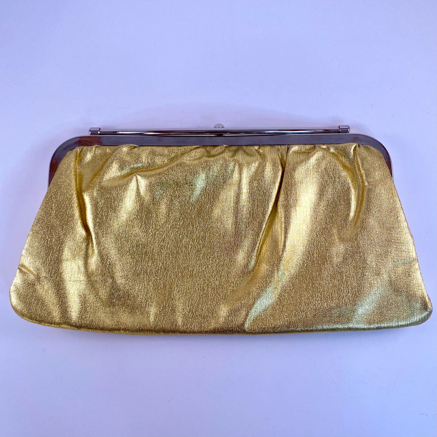 Late 60s/ Early 70s Reversible Gold & Silver Lame Clutch