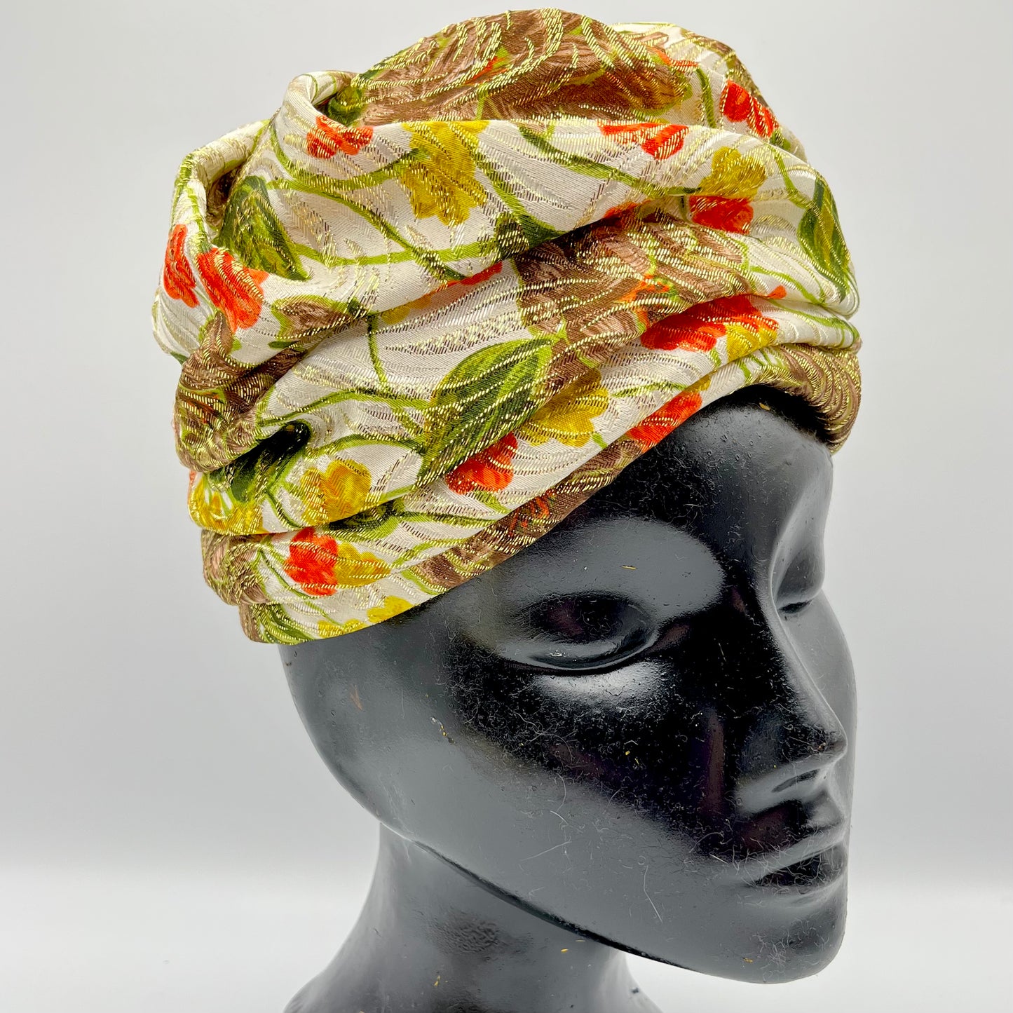 1960s Hats By Gertrude Turban Style Bubble Hat